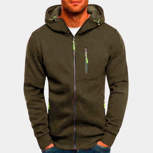 Herren Zip-Up Hoodie