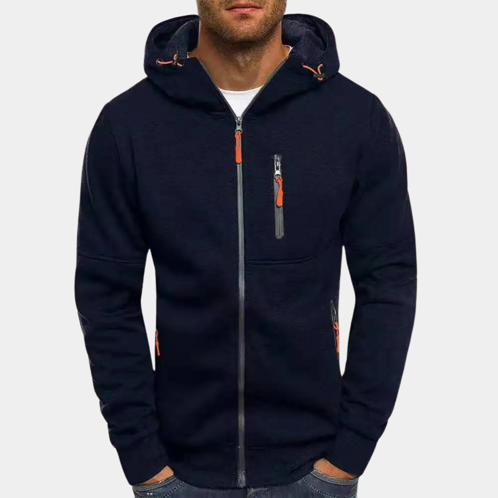 Herren Zip-Up Hoodie