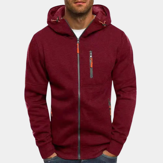 Herren Zip-Up Hoodie