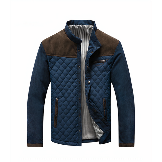 Men's lined zip-up jacket