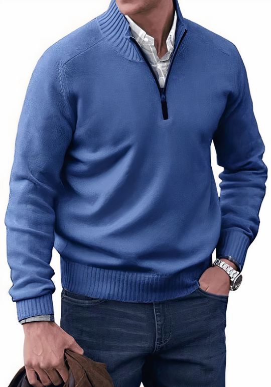 Warm woolen knitted sweater for men