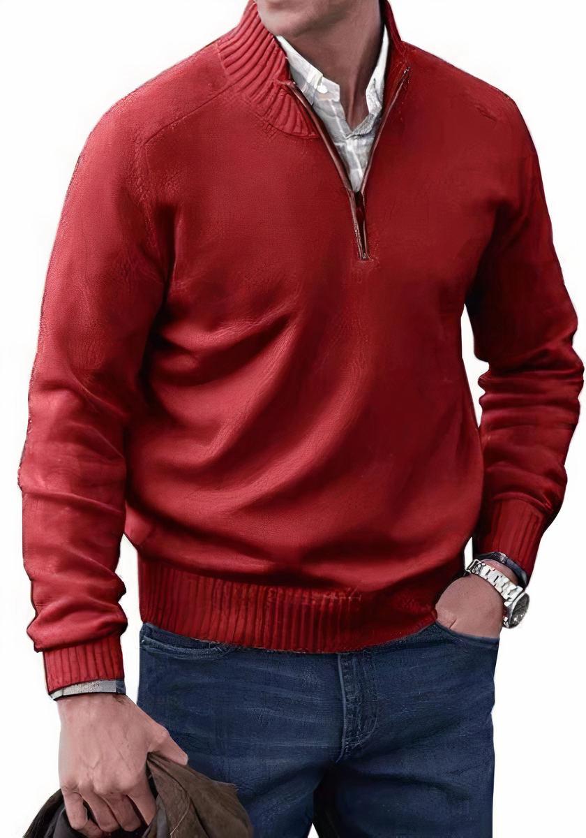 Warm woolen knitted sweater for men