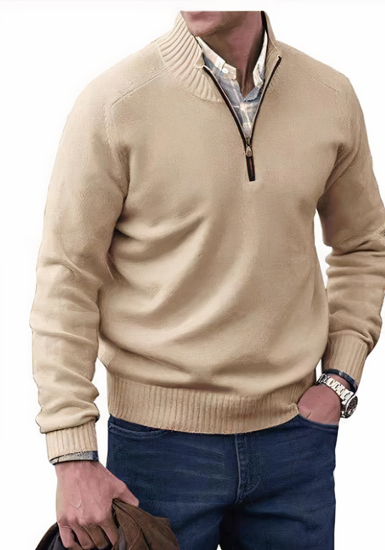 Warm woolen knitted sweater for men