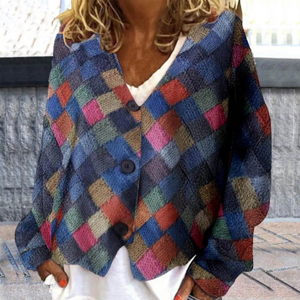 Patchwork Cardigan for Women