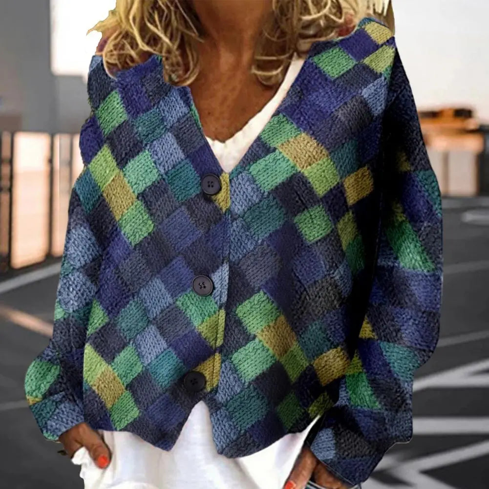 Patchwork Cardigan for Women