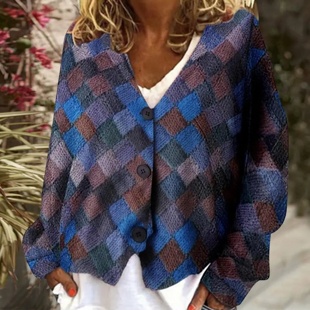 Patchwork Cardigan for Women