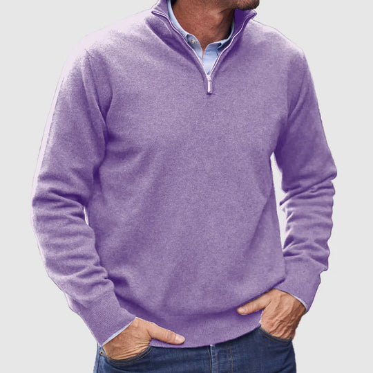 Plain casual sweater for men