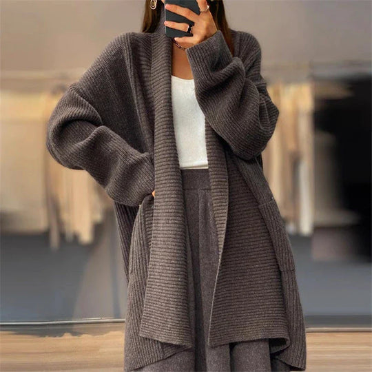 Long thick cardigan for women