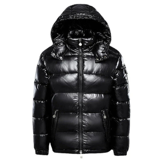 Shiny padded men's coat