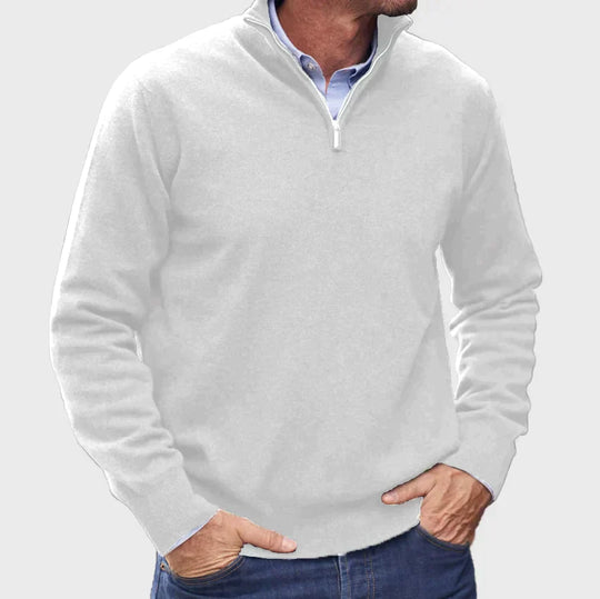 Plain casual sweater for men