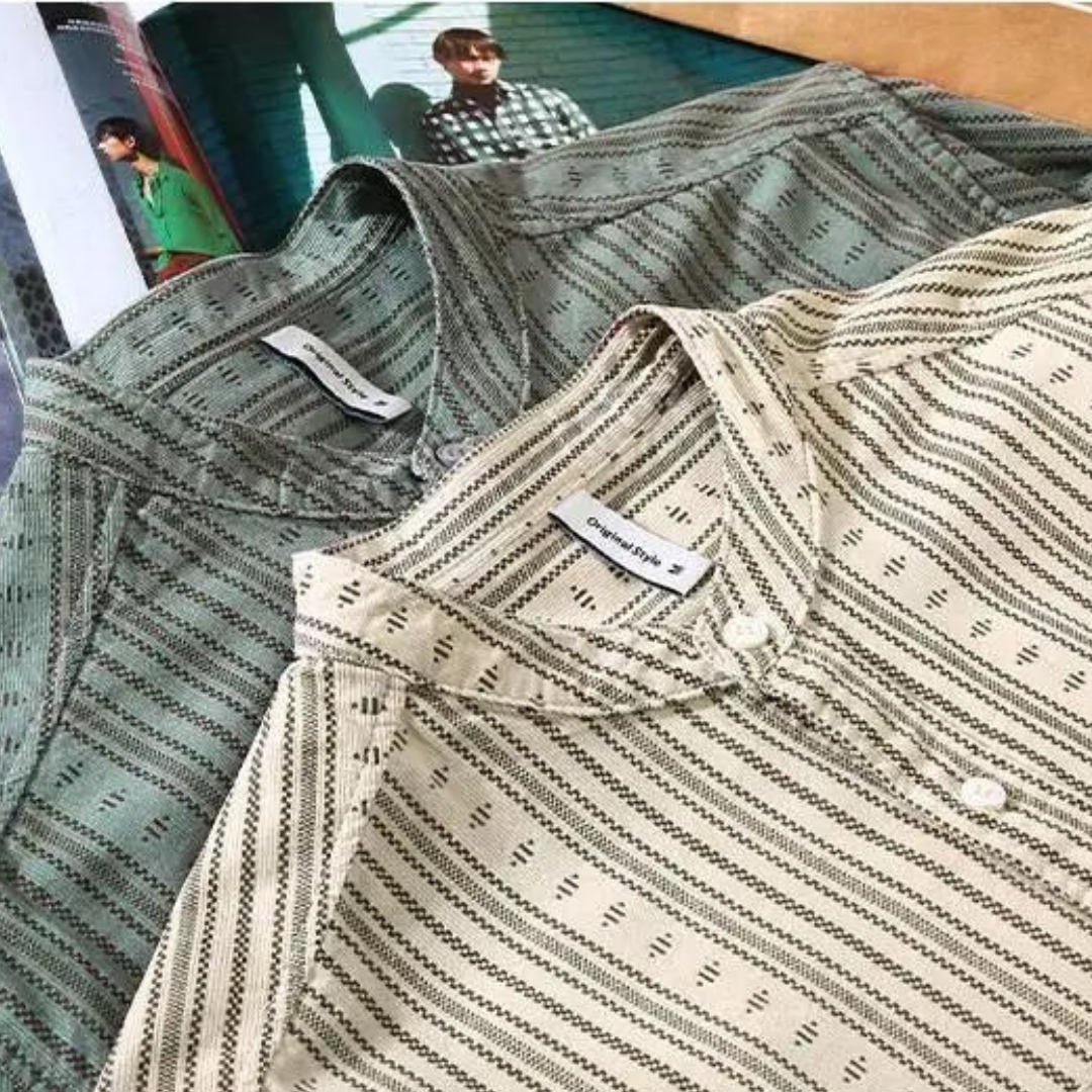 Gestreiftes Herren-Polohemd im Vintage-Look