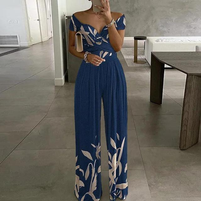 Women's maxi off-shoulder jumpsuit