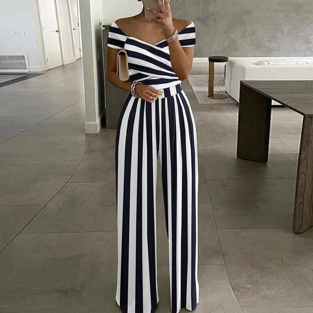 Women's maxi off-shoulder jumpsuit