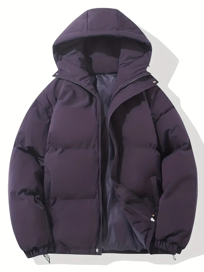 Classic warm hooded jacket for women