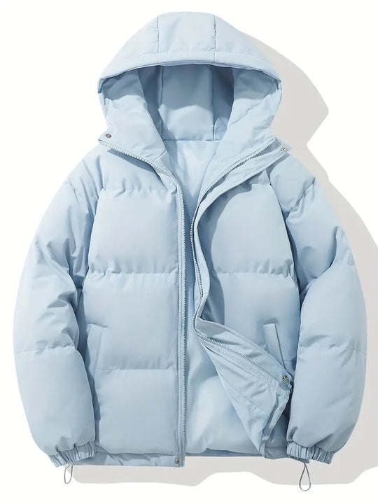 Classic warm hooded jacket for women