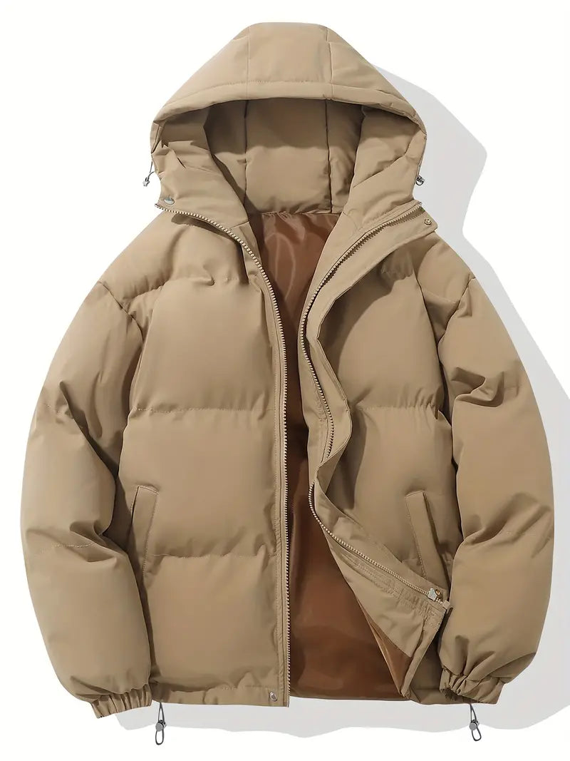 Classic warm hooded jacket for women