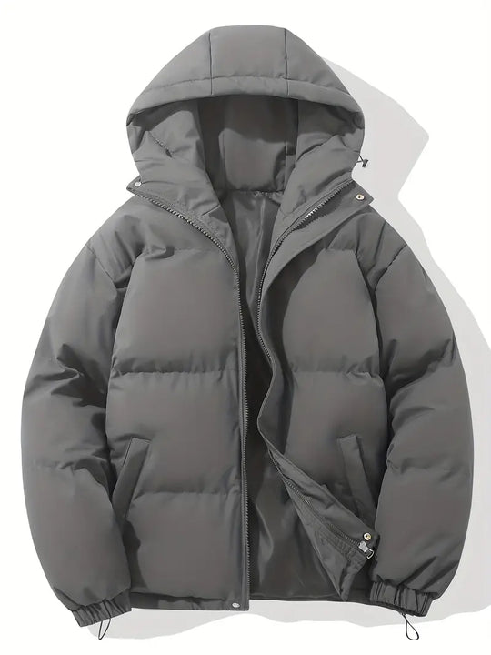 Classic warm hooded jacket for women