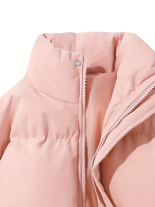 Classic warm hooded jacket for women