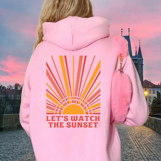 Kapuzenpulli für den Sonnenuntergang