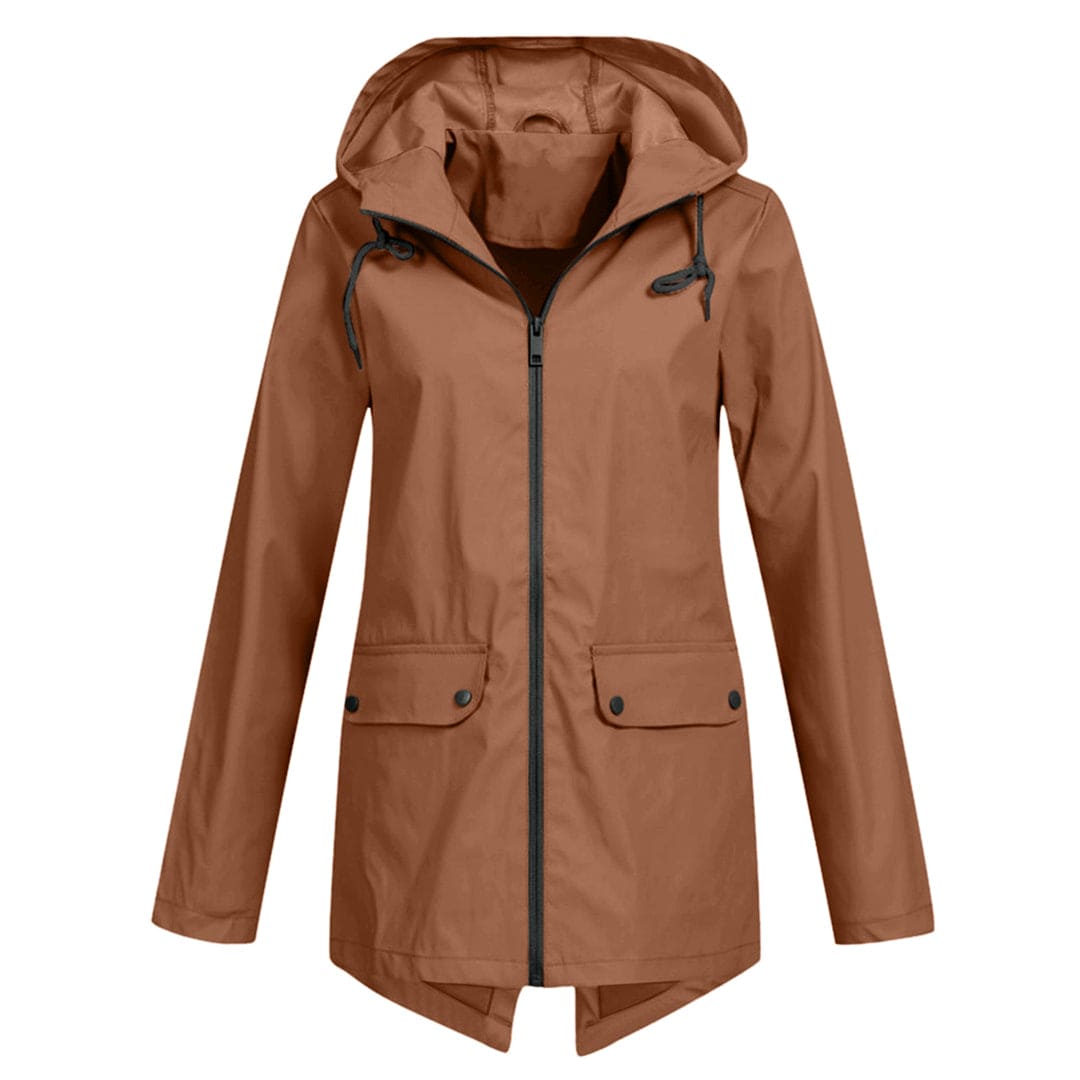 Winter warm waterproof jacket for women with hood