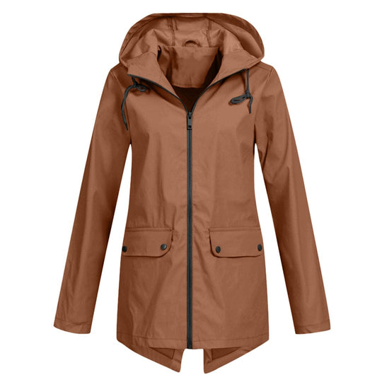 Winter warm waterproof jacket for women with hood