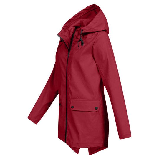 Winter warm waterproof jacket for women with hood