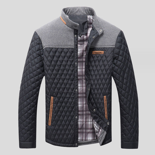 Windproof quilted jacket for men