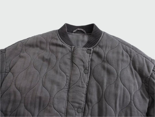 Quilted Loose Fit Jacket for Women