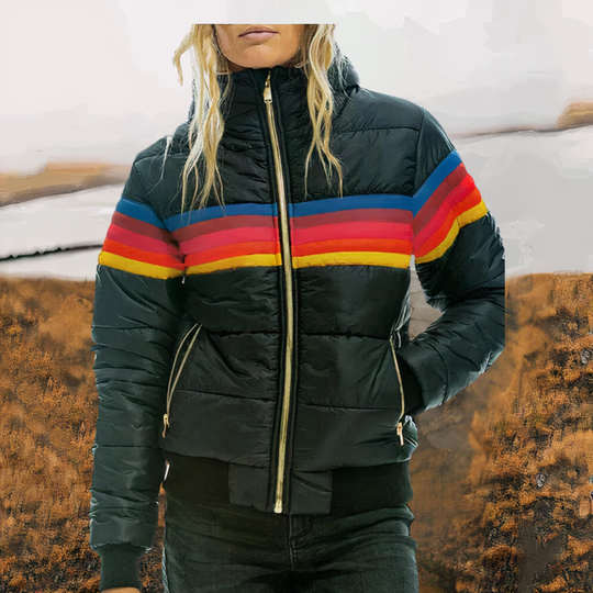 Colorful winter jacket for women