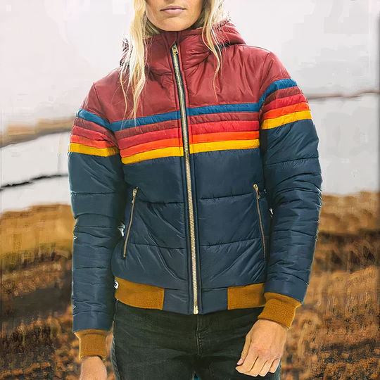 Colorful winter jacket for women