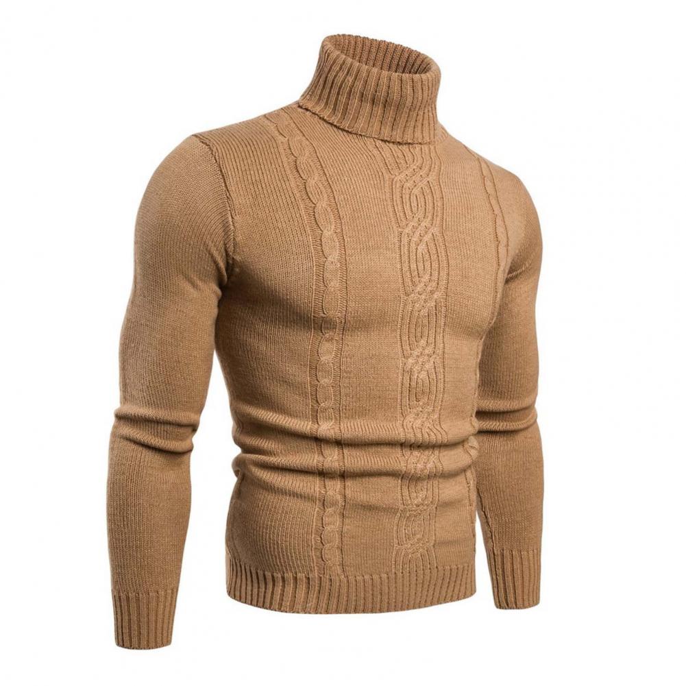 Herren Pullover mit hohem Kragen