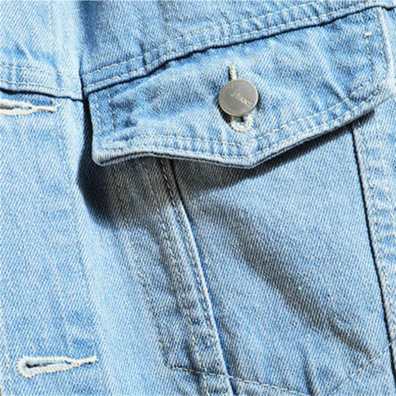 Denim-Jacke mit Kapuze für Männer