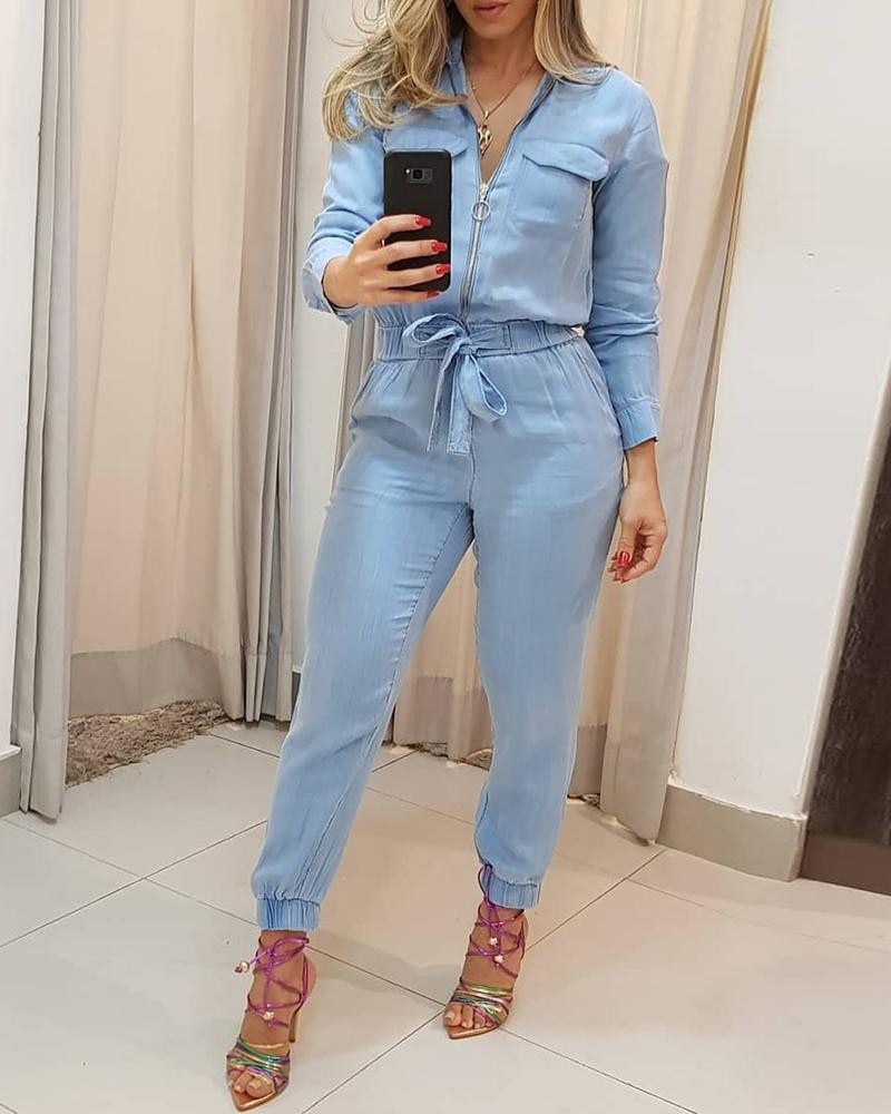 jumpsuit with zipper 