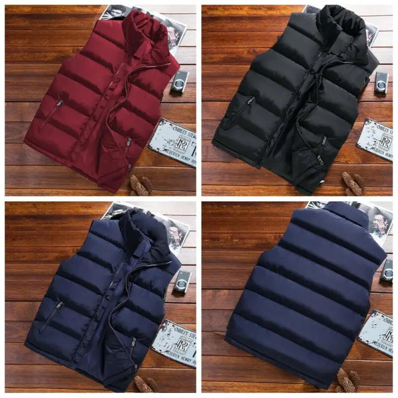 cotton down puffer vest 