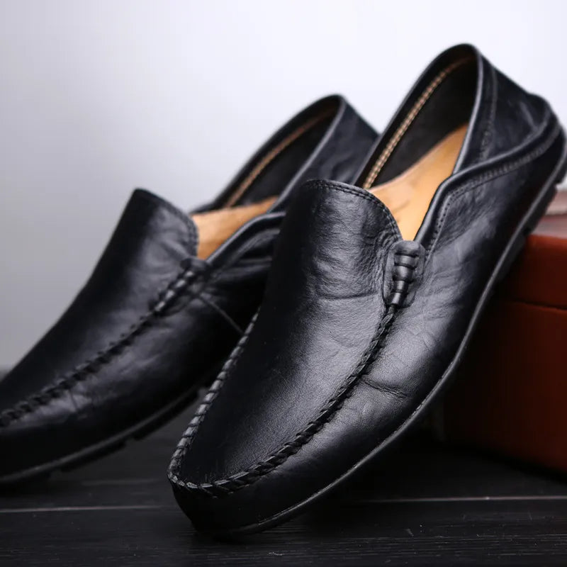 Bequeme Loafer aus Leder