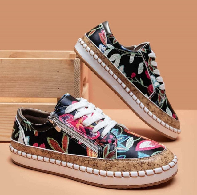 Orthopädische Floral Sneakers für Frauen