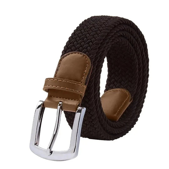 Tactical men's belt with metal buckle 