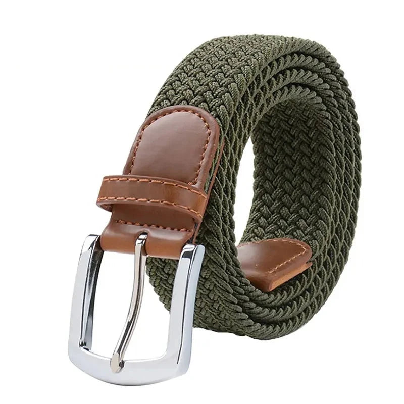 Tactical men's belt with metal buckle 