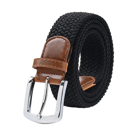 Tactical men's belt with metal buckle 