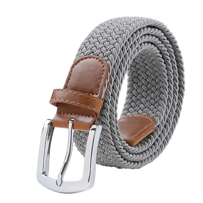 Tactical men's belt with metal buckle 