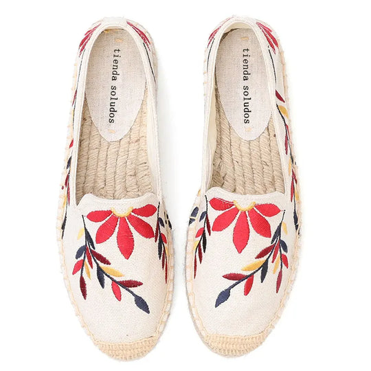 Espadrilles mit runder Spitze für Frauen