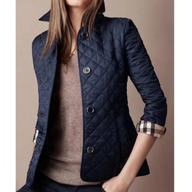 Checkered blazer coat with full sleeves