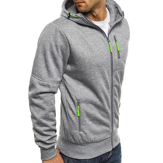 Herren Zip-Up Hoodie