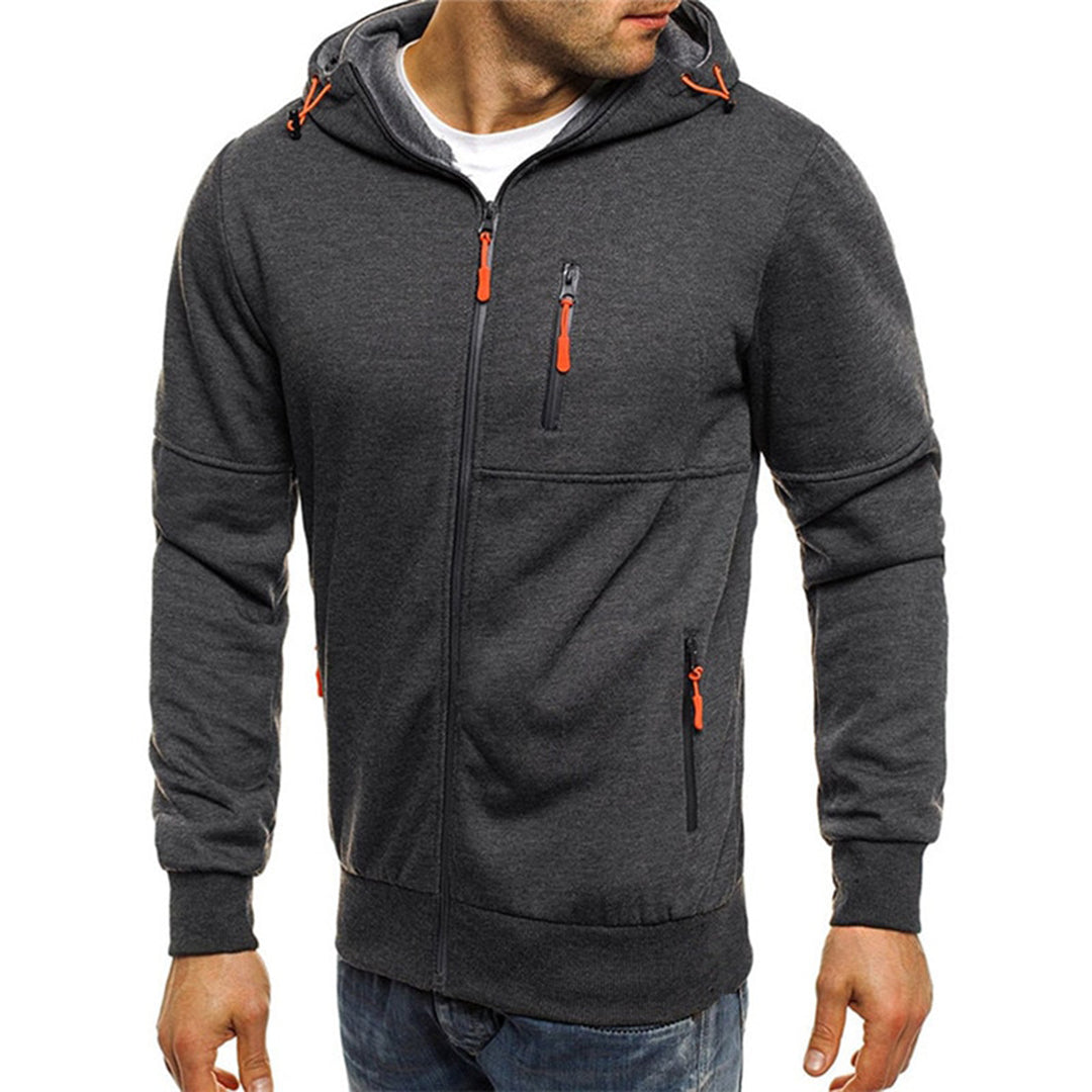 Herren Zip-Up Hoodie