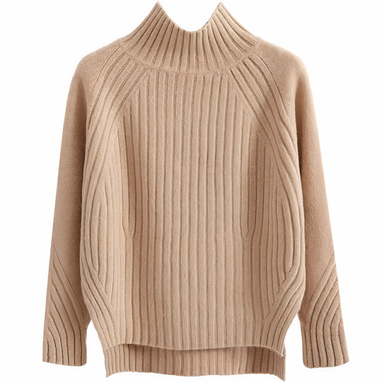 Damen Rundhals-Strickpullover