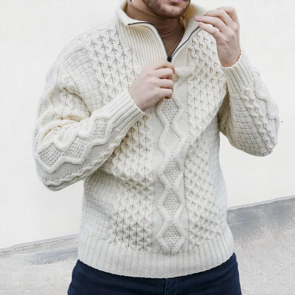 Bequemer Strickpullover für Männer