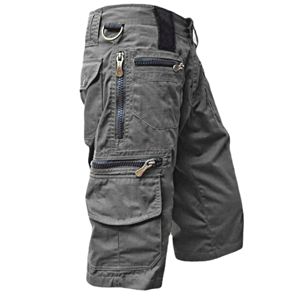 Pants with zipper pockets for men