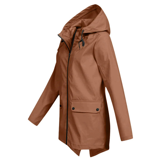 Waterproof Zipper Coat for Women