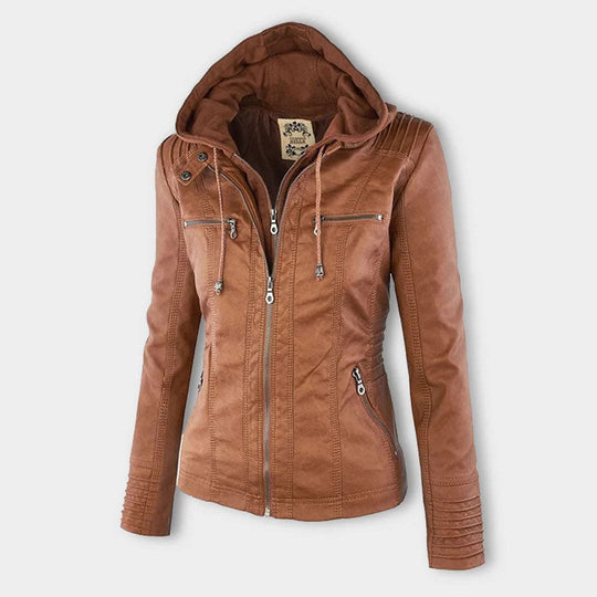 Hochwertige Lederjacke für Frauen