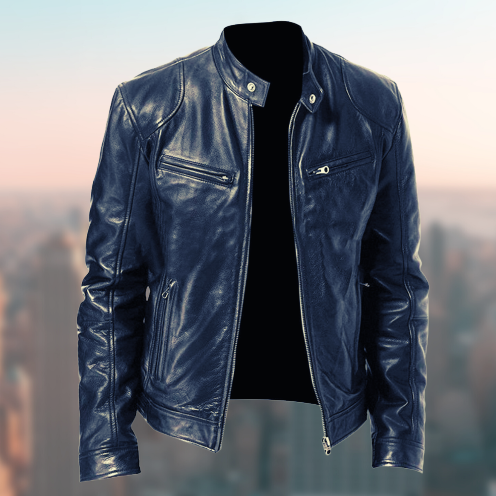 retro leather jacket for men